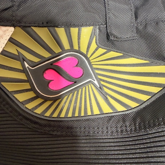 Girls Gem Black, White & Pink Motorcycle Riding Pants with Removable Pant Legs - Picture 11 of 15